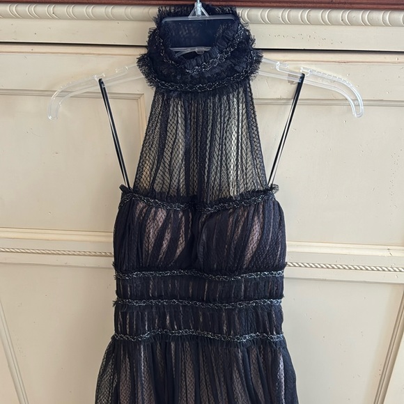 Max Studio London Halter Cocktail Black Dress - Picture 2 of 9